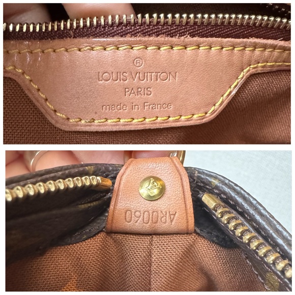 Louis Vuitton Vintage Cabas Mezzo Large Monogram Tote Bag Purse - Picture 14 of 16